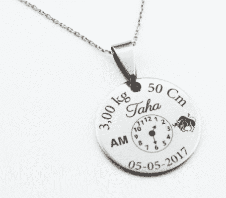 Pendentif cadeau de naissance