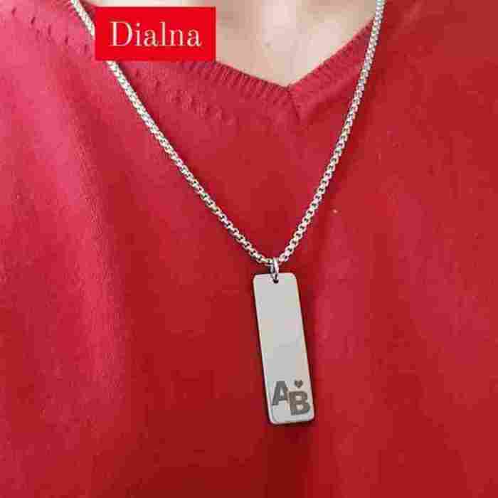 Pendentif personnalisé rectangle 50/20mm 3 Pendentif personnalisé