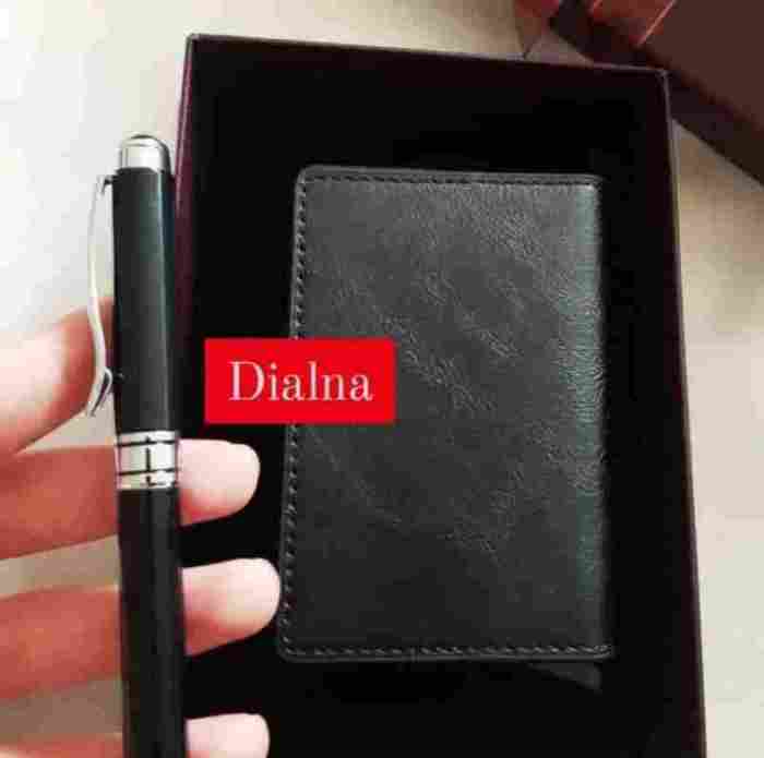 Alternative view of Pack personnalisé DIALNA porte-carte stylo