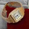 Montre Femme Dorée en Acier Inoxydable